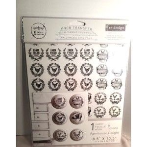 NEW Farmhouse Delight Knob Transfer Redesign With Prima Small  Decal